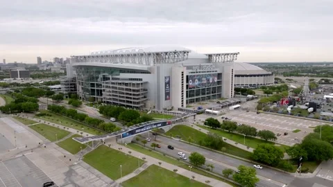 Stable establishing on NRG Stadium and traffic in Houston, Texas with Stock Footage 237907965