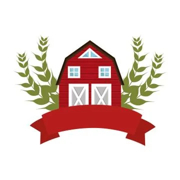 Stable farm building icon Ilustración de archivo