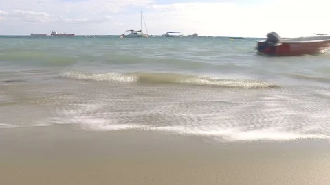 Stable hyperlapse along the coastline Video stock 91705035