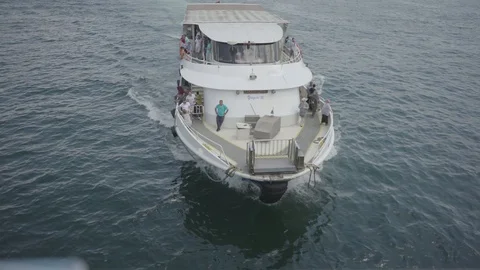 Stable Shot Ferry Video Stock Footage 94026969