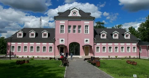 Stable yard Museum-reserve of A. S. Pushkin Stock Footage 77730238