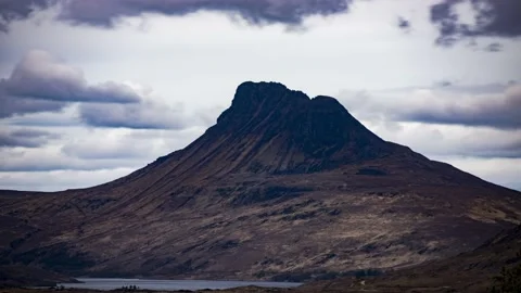 Stac Pollaidh - clouds Stock Footage 154004038