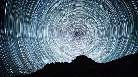 Stac Pollaidh - star trails 스톡 동영상 127381269