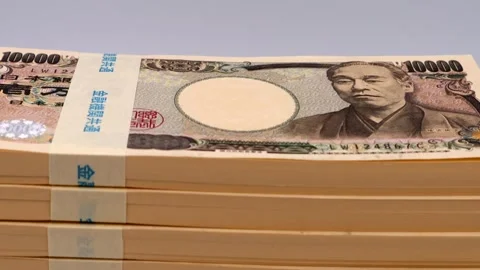 A stack of 10 million yen bills Stock Footage 336263608