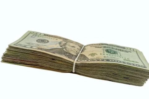 Stack of $20  bills Stock Photos