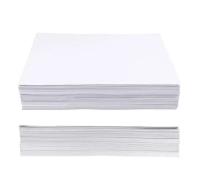 Stack of a4 size white paper sheet Stock Photos