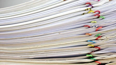 Stack of account include sales and receipt time lapse Stock Footage 41254027