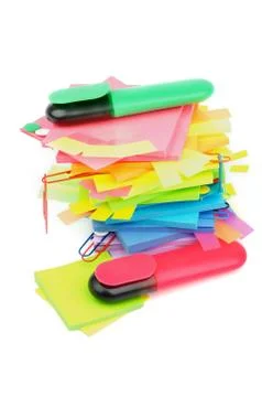 Stack of Adhesive Notes Stock Photos