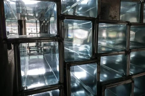 Stack of Air Con Ducts Stock-Fotos