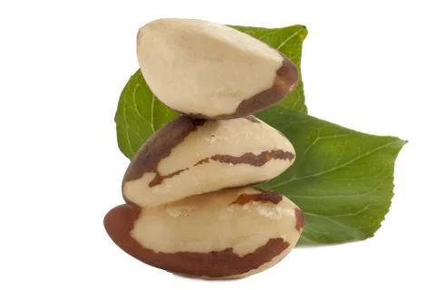 A stack of almonds Stock Photos