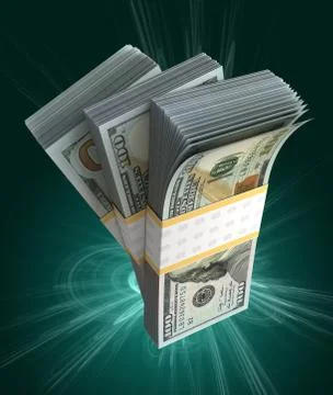 Stack of American Dollar Illustration