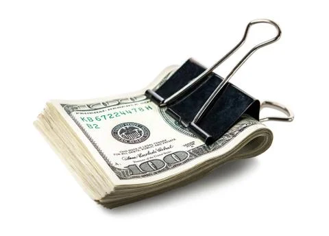 Stack of american dollars Stock Photos