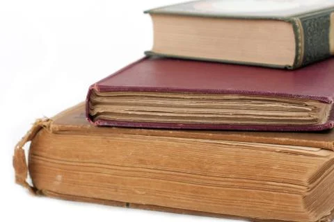 Stack of antique books Stock Photos