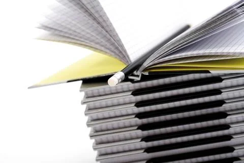 Stack of arithmetic books Stock Photos