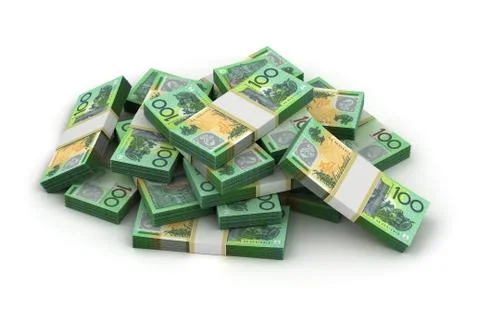Stack of australian dollar Illustration