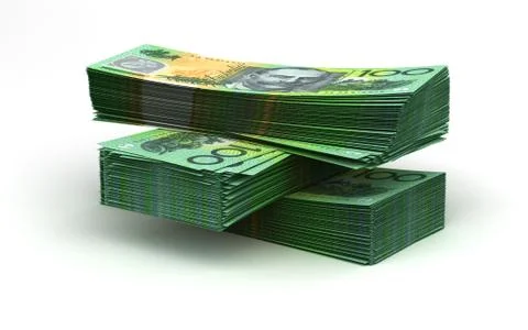 Stack of australian dollar Illustration