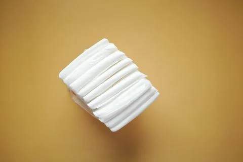 Stack of baby diaper on table, Stock Photos