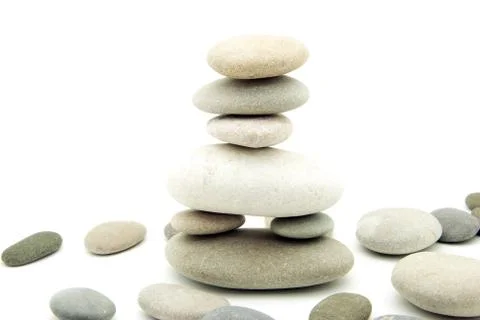 Stack of balanced stones Stock Photos