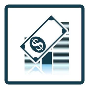 Stack of banknotes icon 库存插图