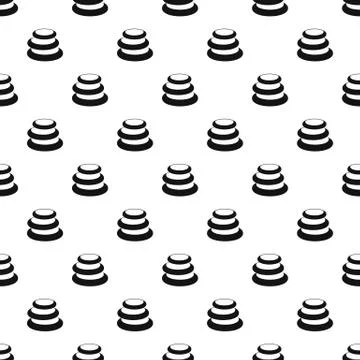 Stack of basalt balancing stones pattern vector Stock Illustration