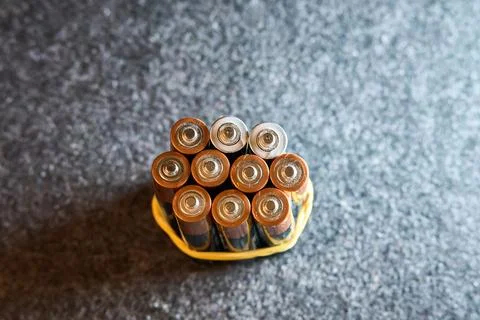 Stack of Batteries - Energy and Power Symbol Stock-Fotos