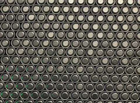 Stack of batteries Stock Photos