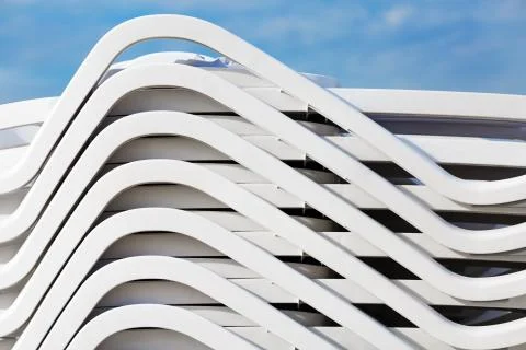 Stack of beach loungers Stock Photos