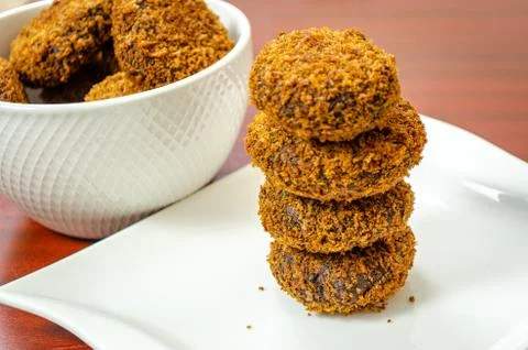 Stack of Beef Cutlets Stock Photos