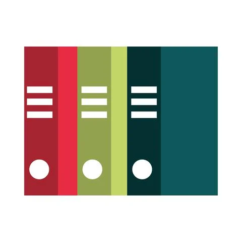 Stack of binder Stockillustratie