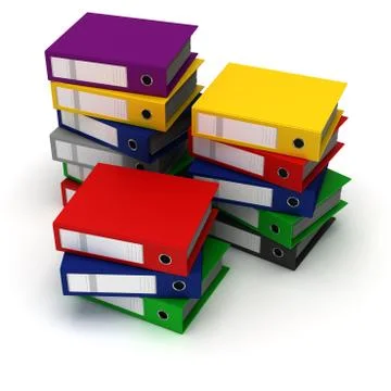 Stack of binders イラスト素材