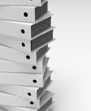 Stack of binders Stock Illustration