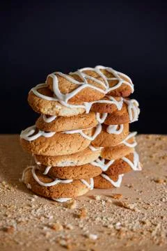 Stack of biscuits 3 Stockfoto's