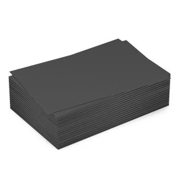 Stack of black business cards. Illustrazione stock