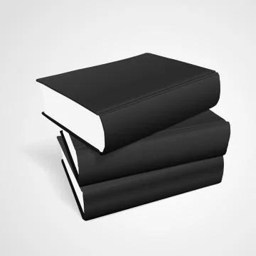 Stack of blank books Stock Illustration