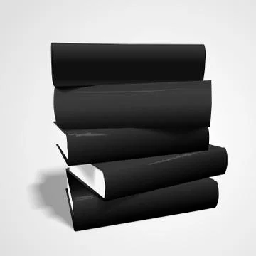 Stack of blank books Stock Illustration
