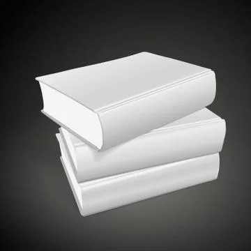 Stack of blank books Illustrazione stock