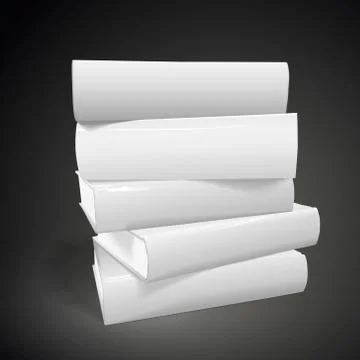 Stack of blank books 스톡 일러스트
