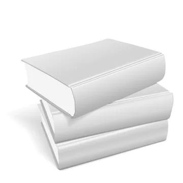 Stack of blank books Stock Illustration