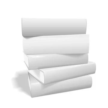 Stack of blank books 스톡 일러스트