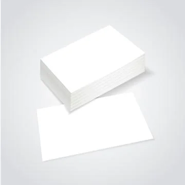 Stack of blank business card Stock Illustration