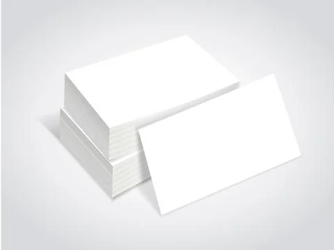 Stack of blank business card Stock Illustration