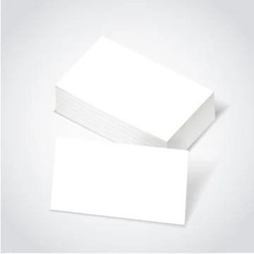 Stack of blank business card Stock Illustration