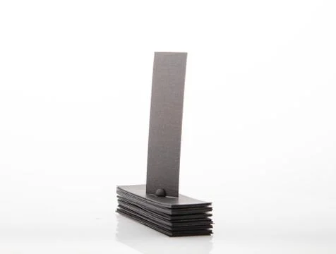 Stack of blank business card on white background. Stock Illustration