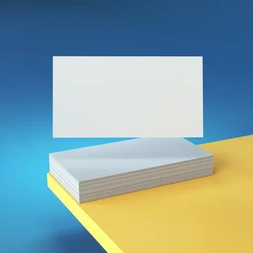 Stack of Blank Business Cards. Horizontal Position Card Stock Illustration