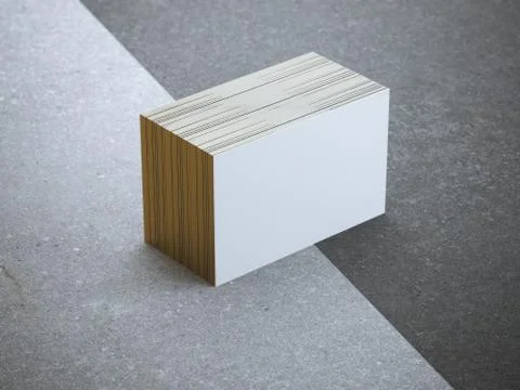 Stack of blank business cards Ilustração Stock