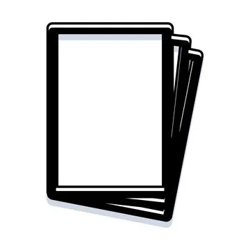 Stack of blank document pages icon concept Illustrazione stock