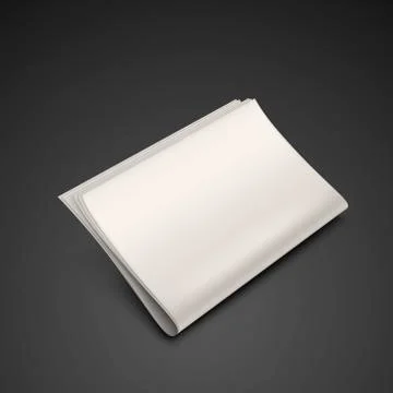 Stack of blank newspapers Illustrazione stock