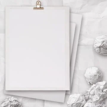 Stack of blank paper book on texture background 스톡 일러스트