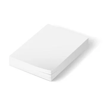 Stack of blank paper.  Illustration on white background 스톡 일러스트