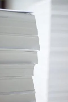 Stack of blank paper Foto stock